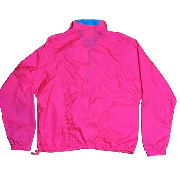 Vintage Nike Windbreaker Jacket 90s Pockets Jogging Pink 1/2 Zip Mens Medium - Picture 2 of 16